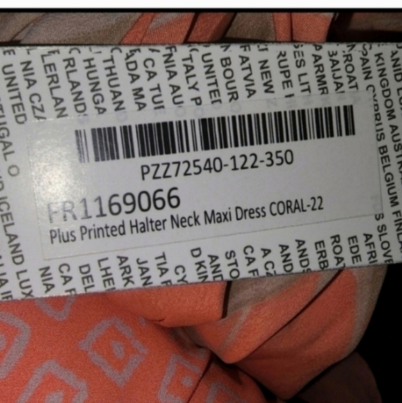 Nwt Boohoo 18 halter maxi dress - Picture 4 of 5